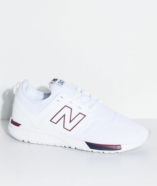 new balance white running shoes